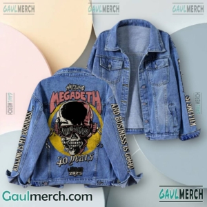 Half Sumo X Megadeth 40 Years Killing Is My Business 2D Jeans Coat WdqDCKz