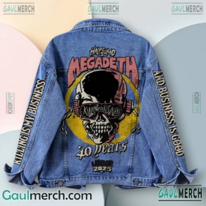 Half Sumo X Megadeth 40 Years Killing Is My Business 2D Jeans Coat-a HKPEzp4