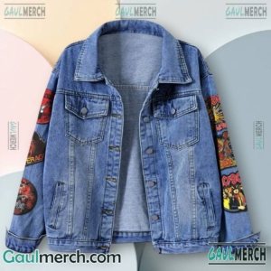 ACDC Pwr Up Tour 2025 Shootin' Out Tonight 2D Jeans Coat-b o0bh97M