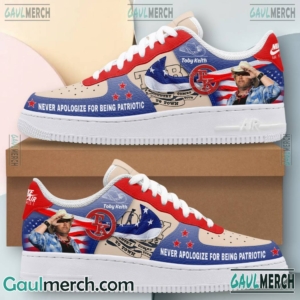 Toby Keith Never Apologize For Being Patriotic Air Force 1 Shoes S6rdHmi