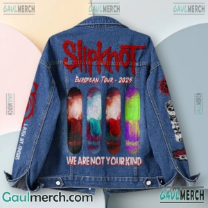 Slipknot European Tour 2025 We Are Not Your Kind 2D Jeans Coat-b xVwniX3