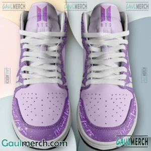 BTS Army I'll Wait For You Air Jordan High Top Shoes-b Ls6j4xr