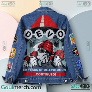 Devo 50 Years Of De-evolution Denim Jacket-b L09pHKV