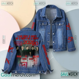Nine Inch Nails Peel It Back Tour 2025 I Am Just A Copy Of A Copy Of A Copy Denim Jacket SWegybU