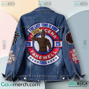 Ron Cena The Last Time Is Now 2025 Farewell Tour 2025 Denim Jacket-a SAwopT2