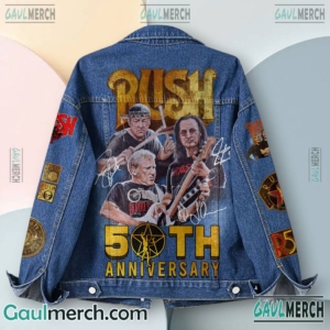 Rush 50th Anniversary Signatures Denim Jacket-b ZBqlXRv