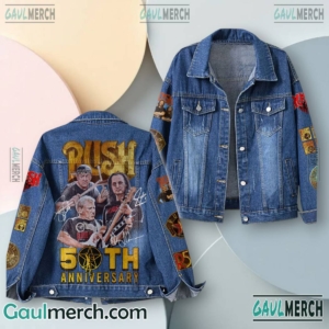 Rush 50th Anniversary Signatures Denim Jacket XrVLB2S