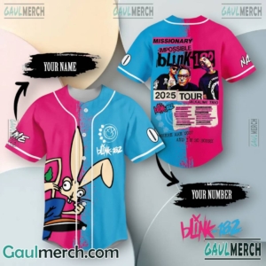 Blink-182 Missionary Impossible 2025 Tour Personalized Baseball Jersey KwGUW7j